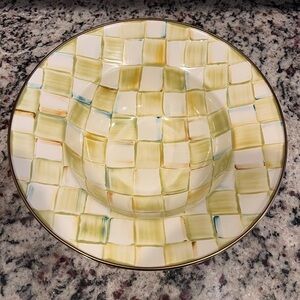 MacKenzie-Childs Parchment Check
Serving Bowl 11.75 x 4”. RETIRED. READ!